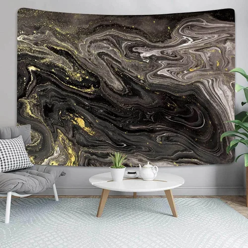 Miniatura 7 de Tapiz de mármol para colgar en la pared para dormitorio, sala de estar, decoración de dormitorio, textura de océano verde, 40 x 30 pulgadas