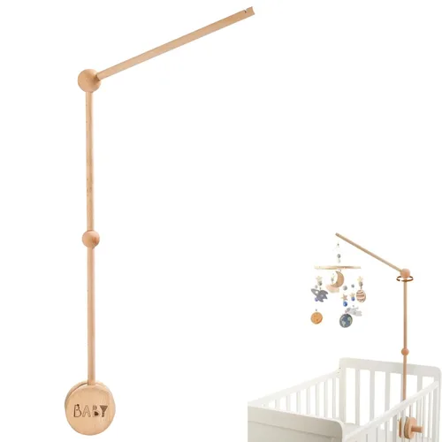 Miniatura 15 de Móvil de bebé para cuna Cuna de bebé, cuna de bebé, luna de estrella móvil para bebés niños y niñas Decoración bohemia para guardería Juego