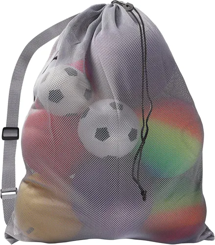 Miniatura 31 de GSE Games & Sports Expert 24x36/30x40 X-Large Mesh Sports Equipment Drawstring Bag for Soccers, Basketballs, Footballs