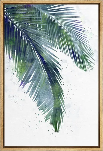 Miniatura 38 de SIGNWIN Lienzo enmarcado para pared, diseño de planta de bosque de montaña verde pastel, naturaleza, ilustraciones de área silvestre, arte moderno