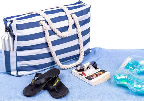 Miniatura 8 de SHYLERO Bolsa de playa y bolsa de piscina - XL - Cremallera - Impermeable IP64 - L22 x H15 x W6