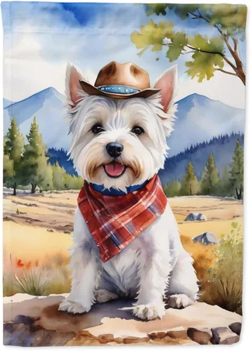 Miniatura 44 de Caroline's Treasures DAC5824GF - Bandera decorativa para jardín con texto en inglés "Affenpinscher", diseño de vaquero para jardín, jardín, jardín