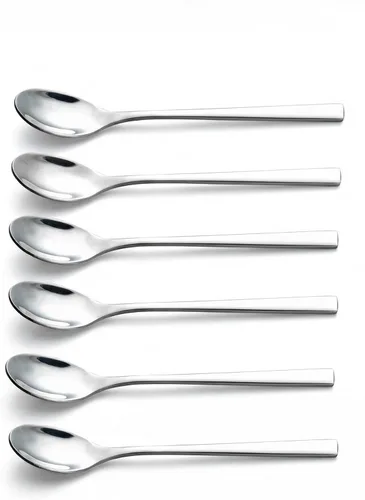IMEEA Cucharas de café y té de 5.5 pulgadas, cucharas pequeñas de postre de acero inoxidable SUS304 para café, té y helado, juego de 6