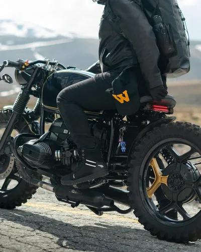 Miniatura 2 de BORLENI Botas de motocicleta para calle, zapatos de conducción antideslizantes, para senderismo al aire libre, trabajo, zapatos de trabajo