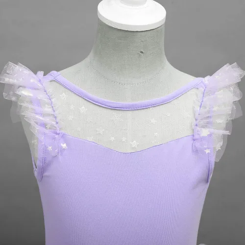 Miniatura 3 de IDOPIP Vestido de baile de ballet con falda tutú con lentejuelas y lentejuelas con volantes vestido de baile de bailarina y bailarina