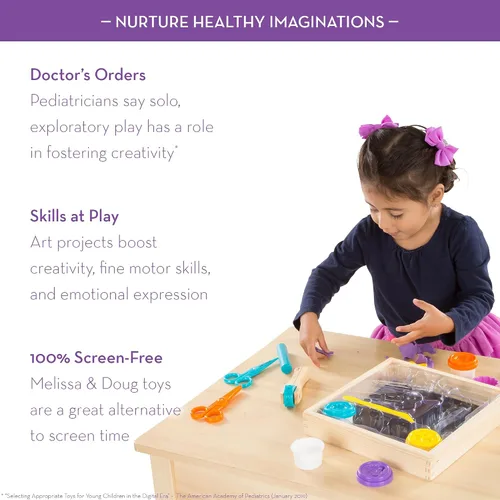 Miniatura 8 de Melissa & Doug Set de juego de arcilla - con herramientas de escultura y 8 botes de masa para modelar