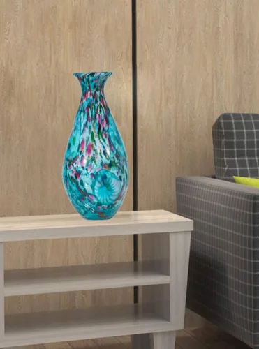 Miniatura 2 de Dale Tiffany Leona - Jarrón de vidrio soplado a mano, multicolor
