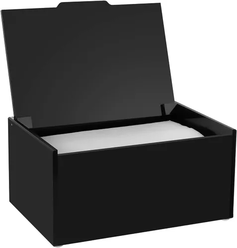 rejomiik Soporte de hojas para secadora de acrílico, dispensador de hojas con tapa, para lavandería, suavizante, organización de almacenamiento,
