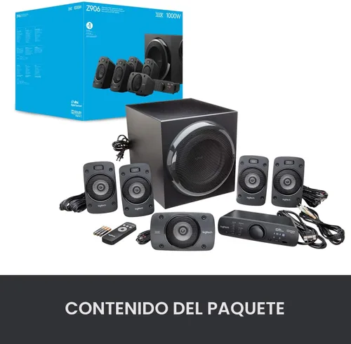 Miniatura 12 de Sistema de altavoces de sonido envolvente Logitech Z906 5.1 - Certificado THX, Dolby Digital y DTS Digital - Negro