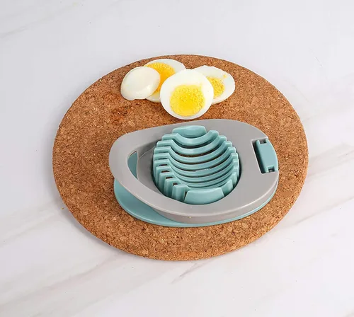 Miniatura 6 de Cortador de huevos duros con alambre de acero inoxidable apto para lavavajillas (verde)