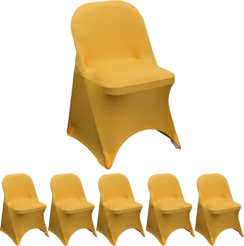Miniatura 55 de YOUR CHAIR COVERS - Funda para silla plegable de elastano azul claro - Funda de cojín tapizada plegable elástica ajustable extraíble lavable