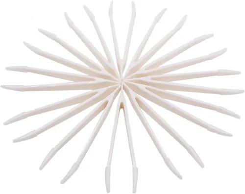 MosBug 12Pcs 3.150 in Pinzas de lentes de contacto maquillaje herramienta (blanco)