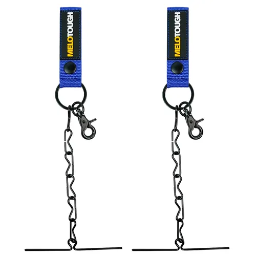 Miniatura 14 de MELOTOUGH Correa de cinta para cinturón de herramientas, portacinta para electricistas con cadena, llavero y mosquetón con gatillo