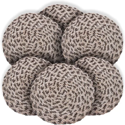 Decozen Juego de 6 manteles individuales para decoración de cocina, resistentes a los arañazos, a las manchas de calor, lavables, lavables, para