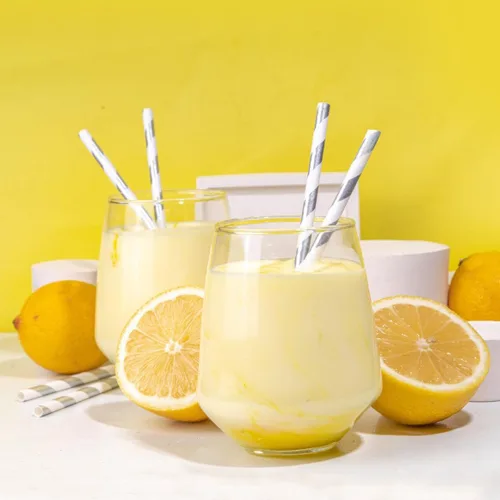 Miniatura 6 de ALINK - 100 pajitas de papel plateadas y blancas con rayas, pajitas desechables biodegradables para decoración de Navidad, cumpleaños, Año Nuevo