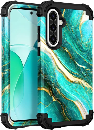 Miniatura 49 de Hocase Funda para Galaxy A37 5G, protección resistente a prueba de golpes, parachoques de goma de silicona suave+funda protectora híbrida