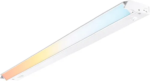 Miniatura 9 de PARMIDA - Iluminación LED giratoria para debajo del gabinete, instalación cableada o enchufable, 32 pulgadas, 18 W, 5CCT seleccionable por