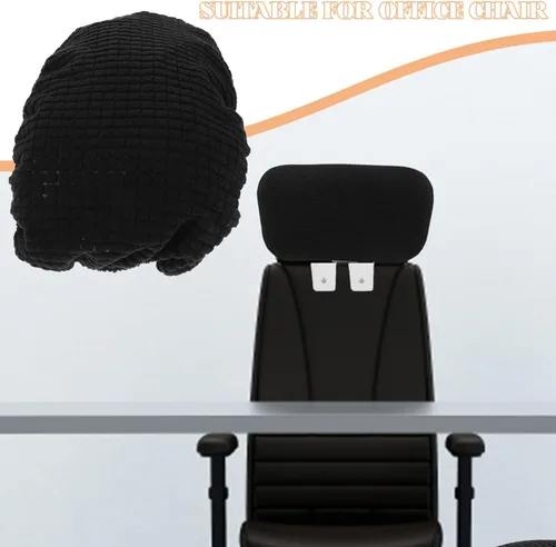 Miniatura 8 de DECHOUS Funda elástica para reposacabezas de silla de oficina, para silla de computadora, para protección del cuello y uso en la oficina en casa