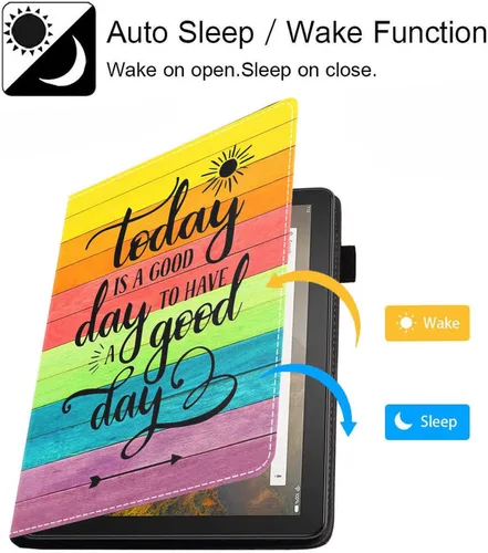 Miniatura 3 de Funda para tablet Fire HD 10/Fire HD 10 Plus de 10.1 pulgadas (11ª generación, lanzada en 2021) – Funda delgada de piel sintética con soporte