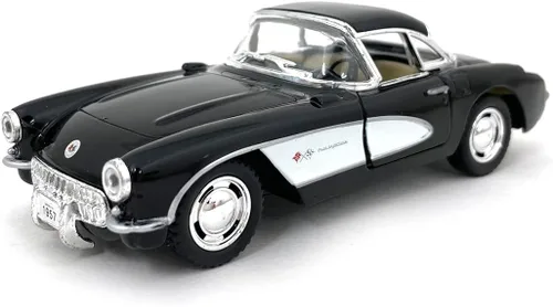 Miniatura 4 de KiNSMART - 1957 Chevy Corvette Escala 1:34 5" Die Cast Metal Modelo Classic Car Toy