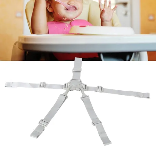 Miniatura 2 de Eujgoov Correas para silla alta ajustable de 5 puntos arnés de seguridad para bebé, cinturón de seguridad para cochecito, silla de paseo universal