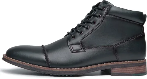 Miniatura 3 de Botas de vestir Oxford de cuero para hombre, botas de tobillo Chukka para negocios, trabajo, diario, zapatos para hombres