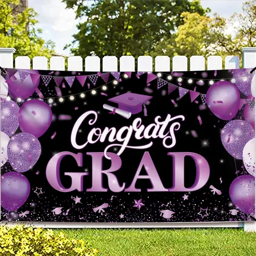 Miniatura 11 de KatchOn, Cartel de fotos de graduación de felicitaciones – Xtralarge, 72 x 44 pulgadas Cartel de fotos personalizado de graduación Fondo