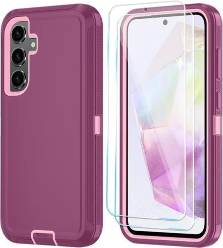 Miniatura 16 de ONOLA Funda compatible con Samsung Galaxy S24 Ultra con protector de pantalla HD, resistente a los golpes y a las caídas, funda de 3 capas