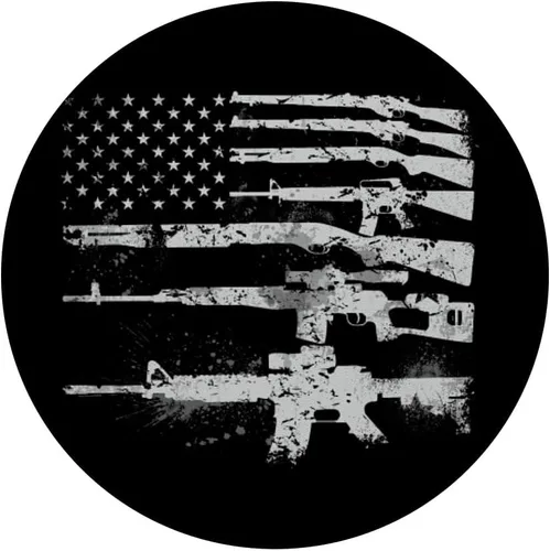 Miniatura 3 de Bandera de Estados Unidos armas rifles 2A Enmienda regalo de Navidad – PopSockets Grip y soporte para teléfonos y tabletas
