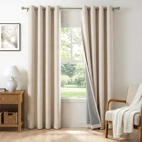 Miniatura 16 de Cortinas 100% Blackout Shield para puerta corrediza, cortinas extra anchas de 108 pulgadas de largo, cortinas con ojales para puerta de patio, 50