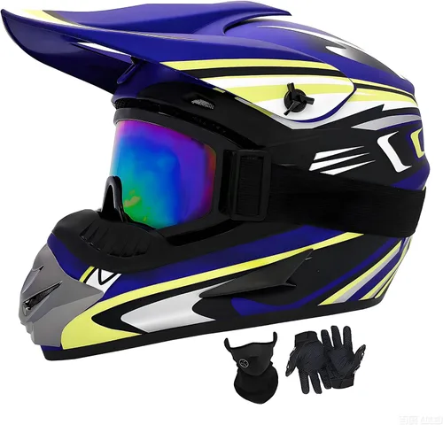 Cascos de Dirt Bike para Jóvenes de Moda para Niños, Motocross, Motocicleta, BMX, ATV, Todoterreno, Cuatro Ruedas, Cascos Integrales para Bicicleta