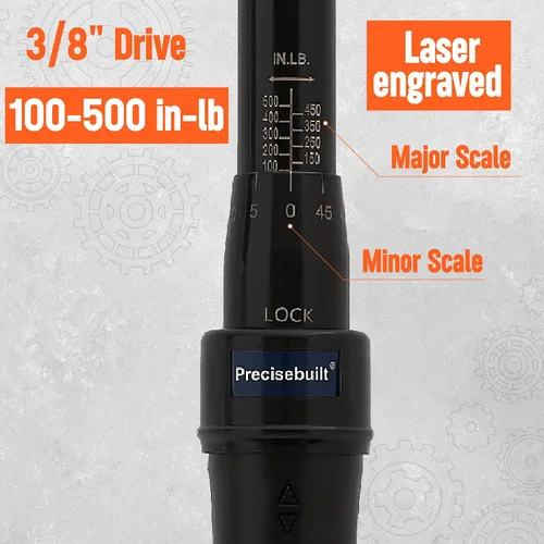 Miniatura 3 de Llave dinamométrica Tech Click Tech de 3/8" de 100-500 in-lb