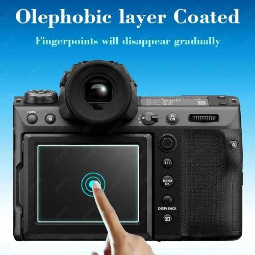Miniatura 4 de ULBTER Protector de pantalla para Fujifilm GFX 100 II Fuji GFX100 II 【No para GFX 100S II】 LCD + PET Top Flim [2+2 unidades] Vidrio templado 0.012
