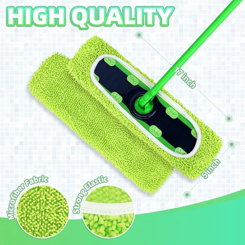 Miniatura 3 de Paquete de 4 almohadillas reutilizables para trapeador XL compatibles con Swiffer Sweeper XL, almohadillas de microfibra de chenilla lavables