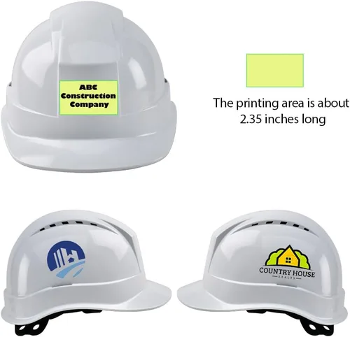 Miniatura 2 de Casco de trabajo de construcción personalizado Casco de seguridad con suspensión de trinquete de 6 puntos con ventilación