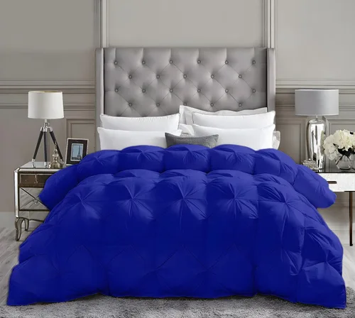 Miniatura 19 de Lujoso para todas las estaciones – Colección de hotel – Estilo Pintuck – 100% algodón orgánico tamaño Twin XL 68 x 92 pulgadas, edredón plisado de 1