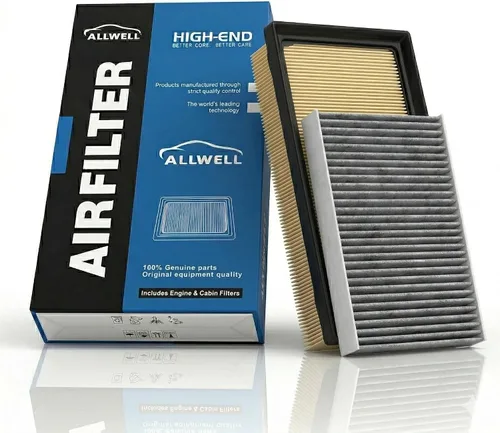 ALLWELL Kit de filtro de aire de cabina y motor para RAV4 Hybrid (2019-2025), Sienna (2021-2025), Camry Hybird (2018-2025), Highlander/Grand