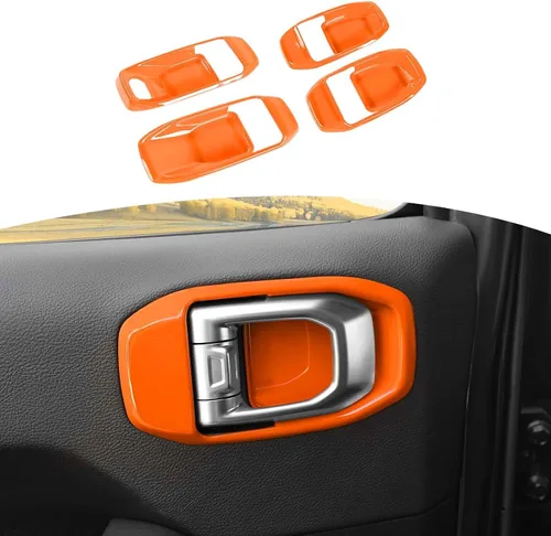 Miniatura 10 de RT-TCZ para Wrangler JL Tapa de Manija Interior de Puerta Cubierta de Cuenco para Jeep Wrangler JL JLU Gladiator JT 2018 en Adelante Accesorios