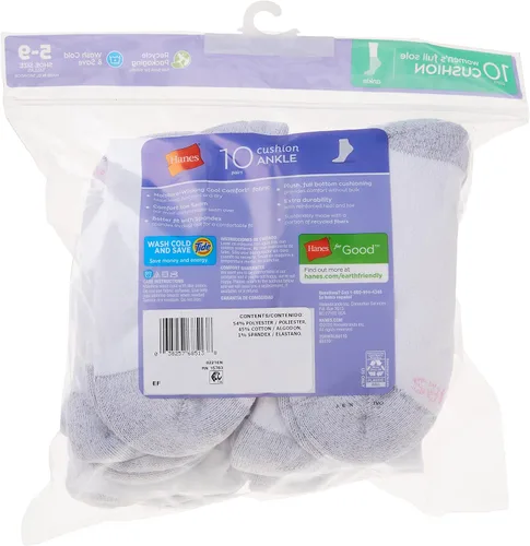 Miniatura 7 de Hanes Calcetines tobilleros de 10 pares para mujer