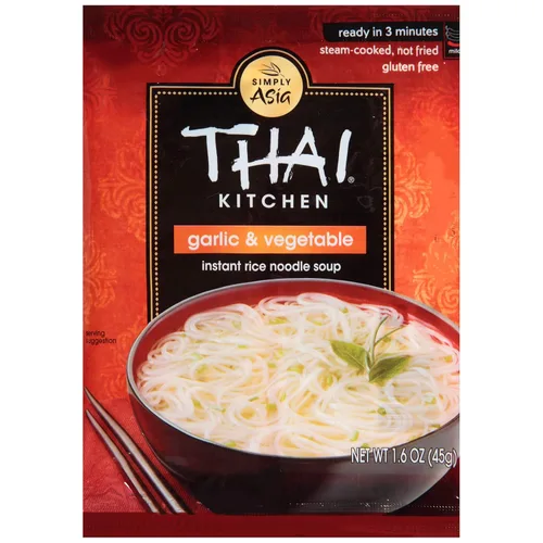 Fideos de arroz instantáneos Thai Kitchen, de ajo y verduras, 1.6 onzas por unidad (12 unidades)
