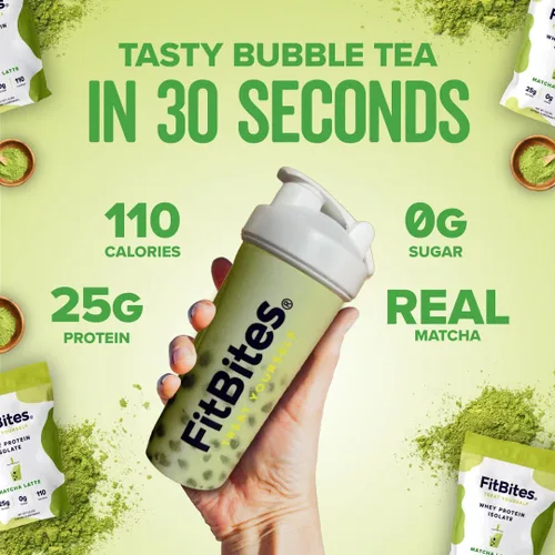 Miniatura 4 de Proteína en polvo de aislado de suero 100% (Matcha Latte), 5.9g de BCAA, sin gluten, sin azúcar, de rápida absorción y fácil digestión