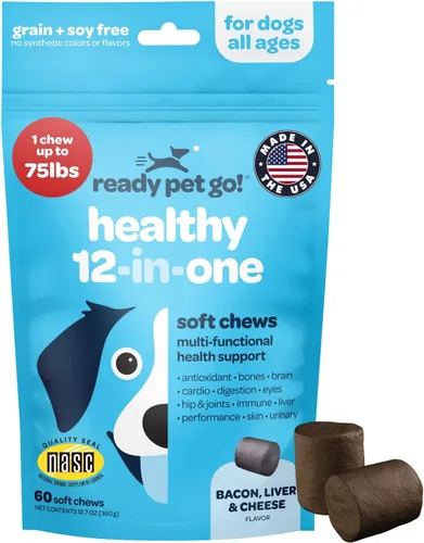 Miniatura 15 de Suplemento para piel y pelaje para perros Omega 3 nutritivo para perros con aceite de krill EPA DHA y vitamina E Suplemento para piel y pelaje