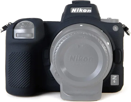 Funda de cámara para Nikon Z6 Z6II Z7 Z7II - Funda protectora de silicona para DSLR, jaula desmontable, a prueba de golpes, a prueba de polvo (negro)