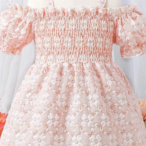 Miniatura 7 de Toddler Kids Baby Girls Summer Casual Halter Puff Sleeve Plaid Print Dress Party Princess Dress Girls Plus Dresses