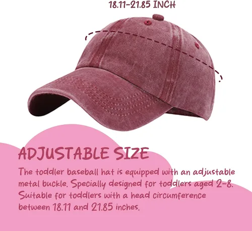 Miniatura 4 de Paquete de 3 gorras de béisbol para niños y niñas de 2 a 7 años