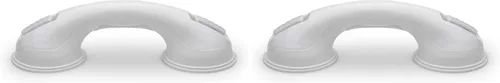 Miniatura 8 de Mangos para baño y ducha de Changing Lifestyles con agarre seguro de 17 pulgadas, 16.5, Blanco Blanco/Gris