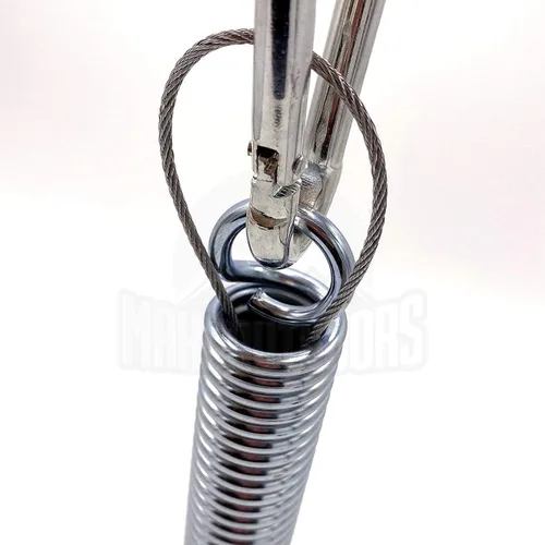 Miniatura 4 de Kit de columpio para silla – resorte, resistente, 2 mosquetones, cuerda de seguridad – Accesorios de suspensión para bolsas de boxeo, asiento