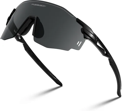 FEISEDY Gafas de sol deportivas sin montura para hombres y mujeres Tr90 Marco para ciclismo Pesca Correr B0116