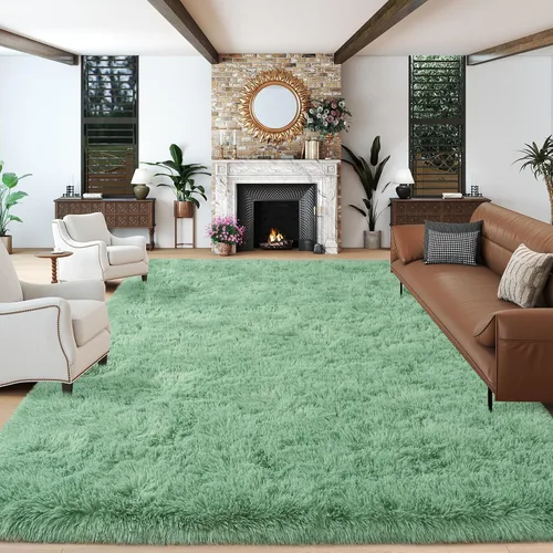 Miniatura 63 de Dssimo - Alfombra superesponjosa para la habitación, alfombra de área moderna, pequeña, suave y acogedora de felpa para niños, niñas y adolescentes
