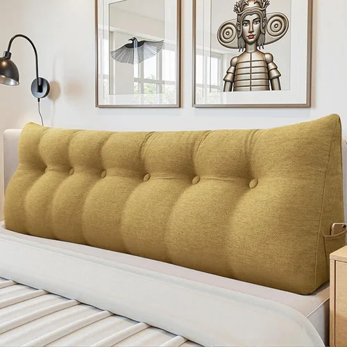 Miniatura 23 de Almohada de Cuña para Cabecero - Almohada Triangular para Cabecero de Cama, Almohada de Cuña para Descanso en la Cama, para Sentarse en la Cama